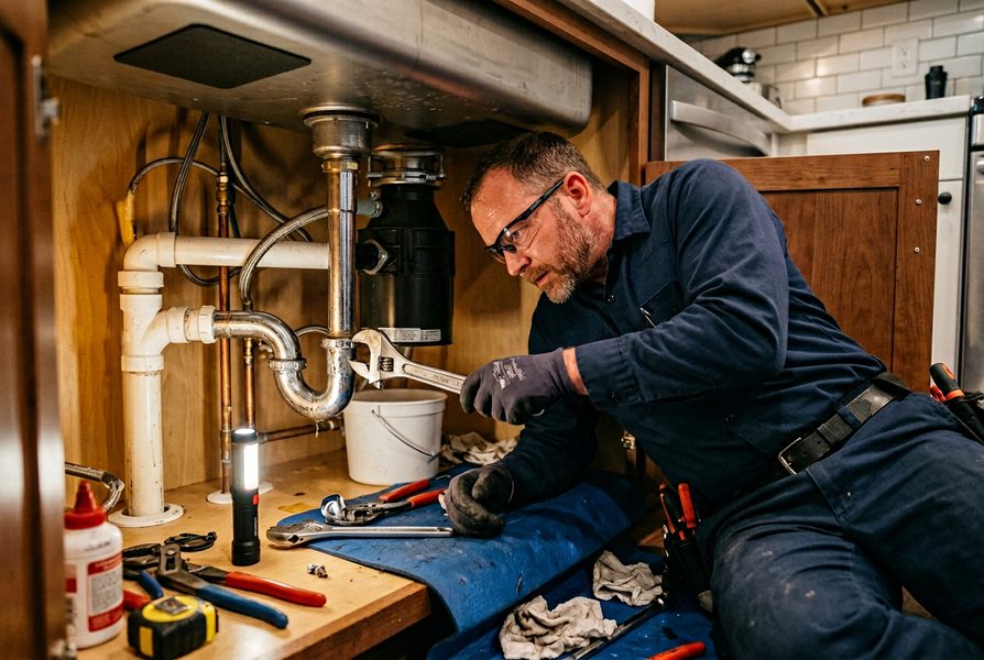 Professional plumber